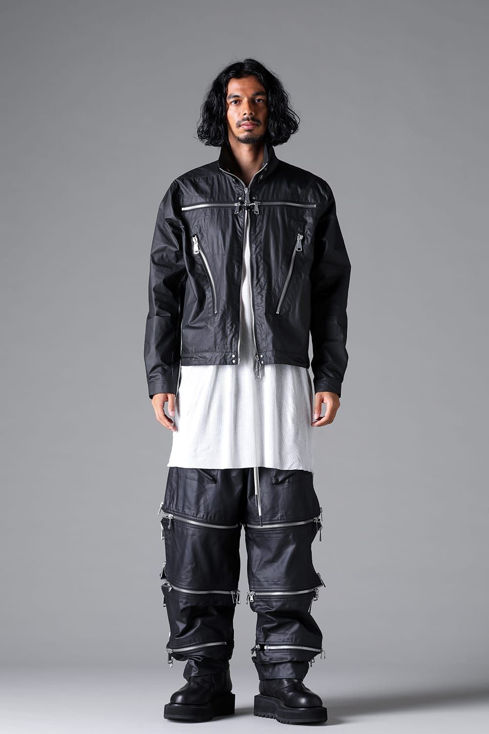 《2026SS先行予約》Coating Zip Blouson"Black" / コーティングジップブルゾン"ブラック"