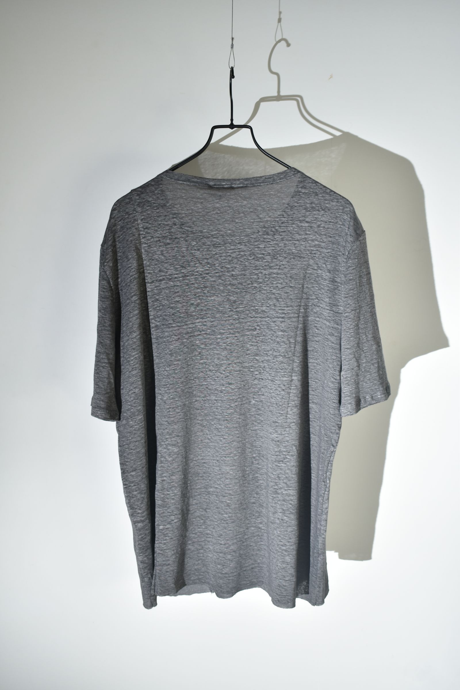 Side Panel Large Tee Shirts W/Pocket"Dark Grey" / サイドパネルラージTee"ダークグレー"