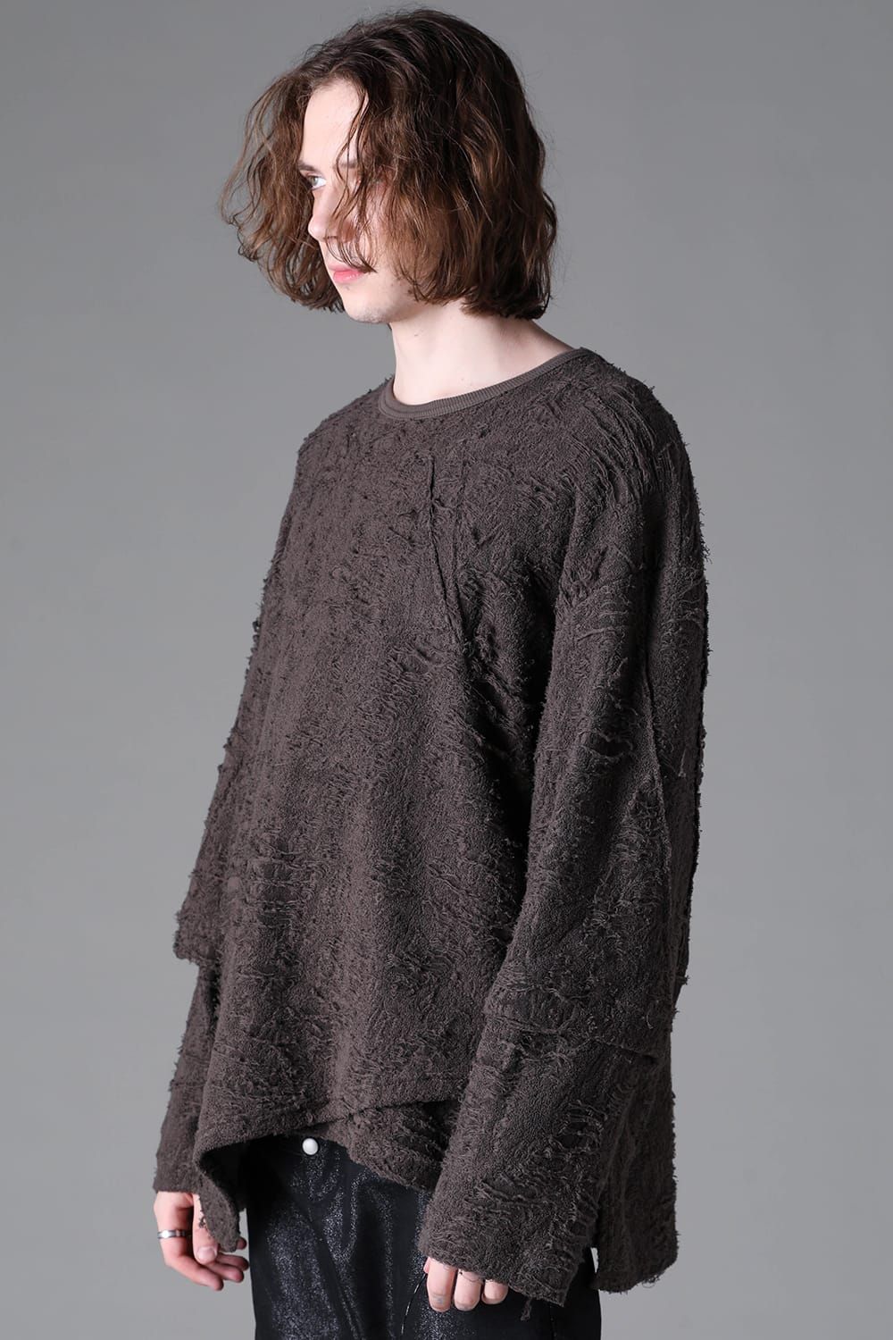 《2026AW先行予約》Layerd Over Sized Pullover"Khaki" / レイヤードオーバーサイズプルオーバー"カーキ"