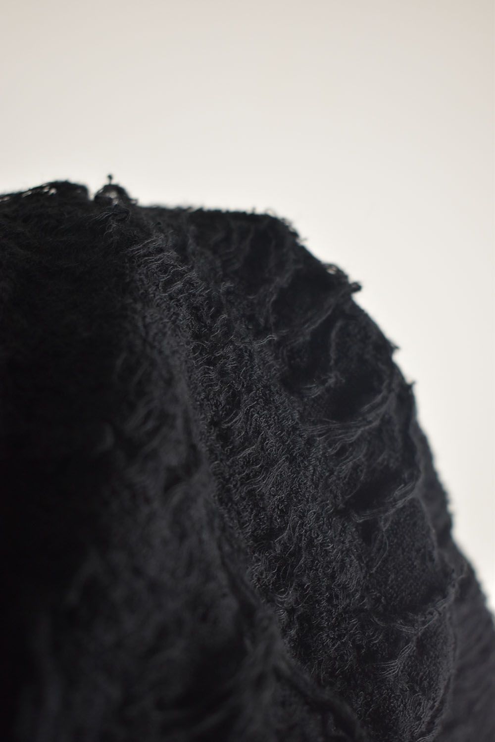 Damage Pile Jumbo Cardigan"Black" / ダメージパイル ジャンボカーディガン"ブラック"