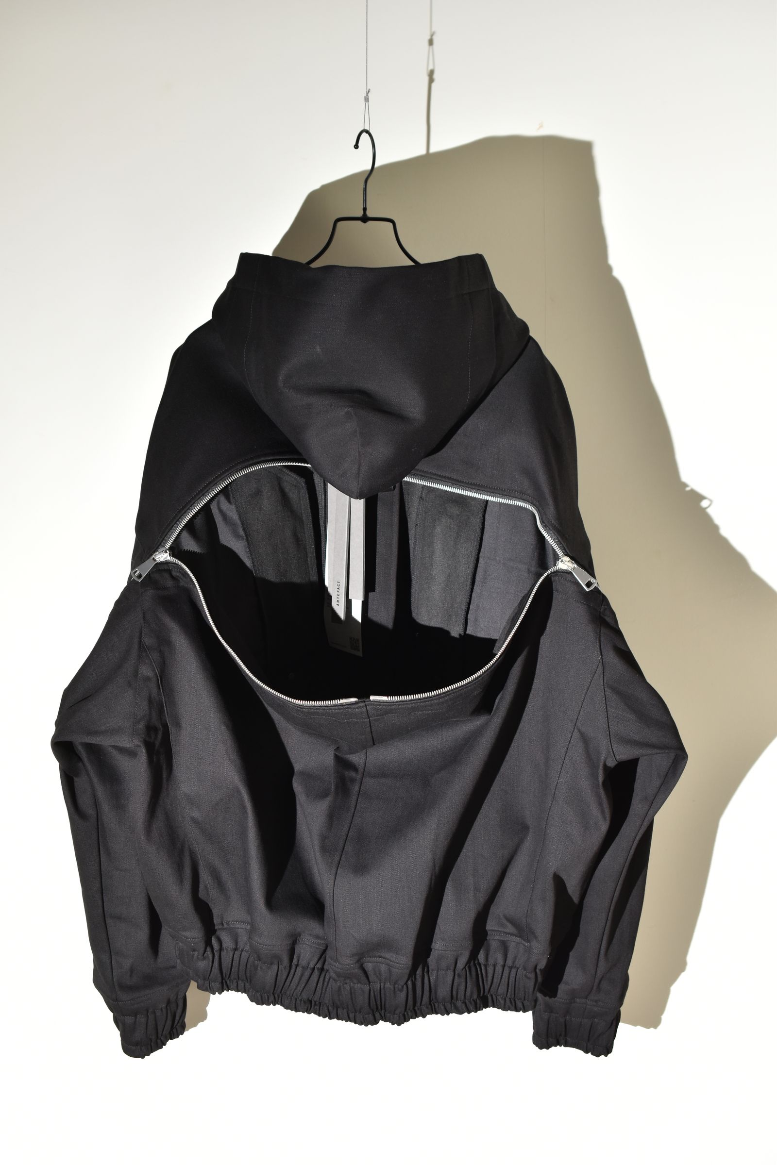 Denim Zip Hoodie Blouson"Black" / デニムジップフーディブルゾン"ブラック"
