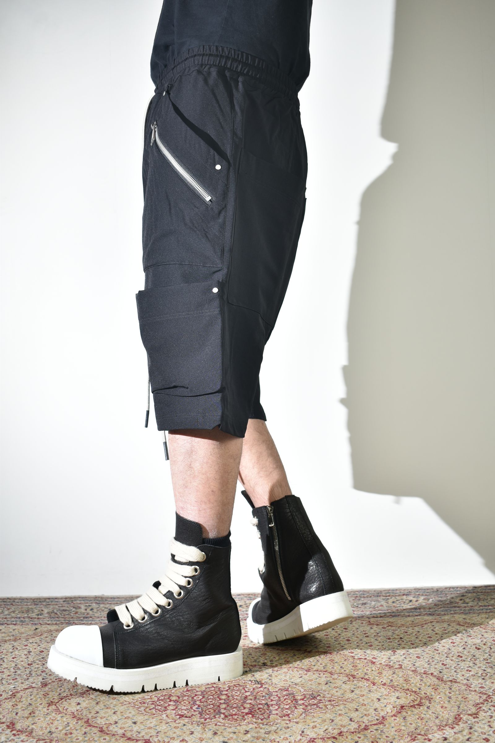 Stretch Nylon Cargo Shorts"Black" / ストレッチナイロンカーゴショーツ"ブラック"
