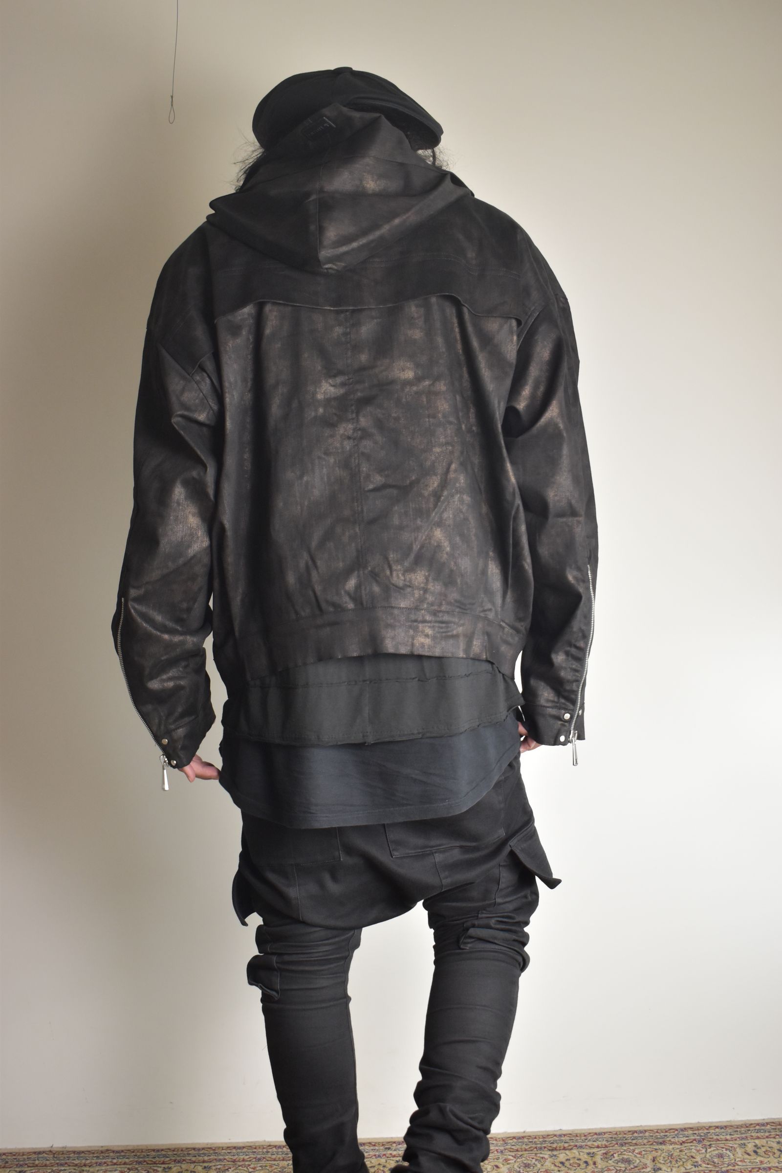 Metal Steam Camouflage Hooded Blouson"Black × Brown" / メタルスチームカモフラージュ フーデッドブルゾン"ブラック×ブラウン"