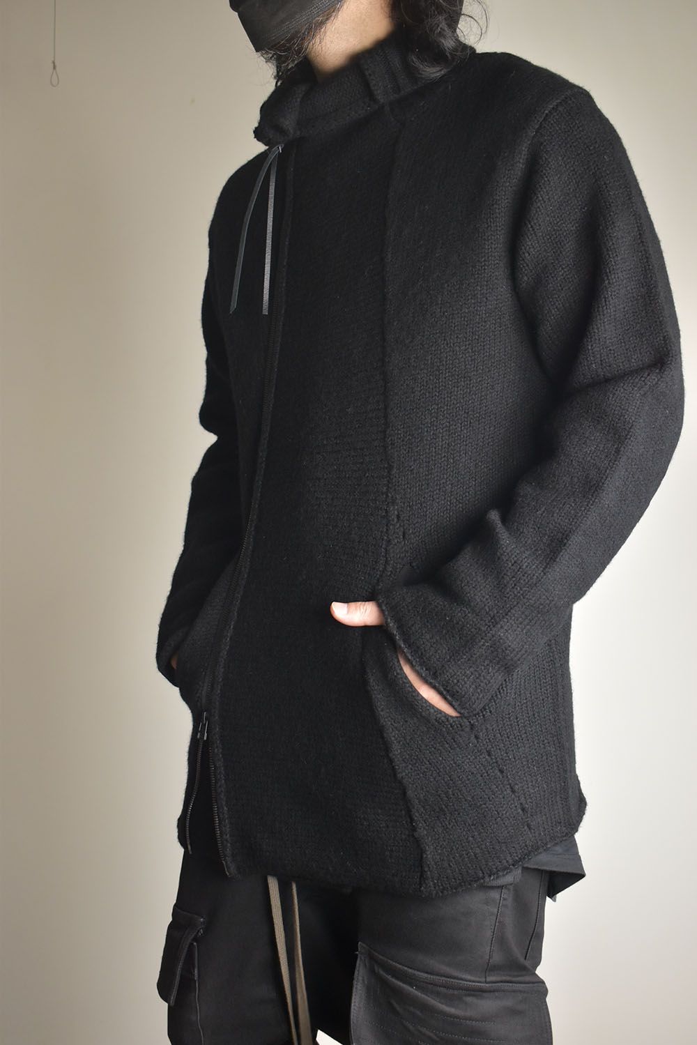 Riders Knit"Black" / ライダースニット"ブラック"