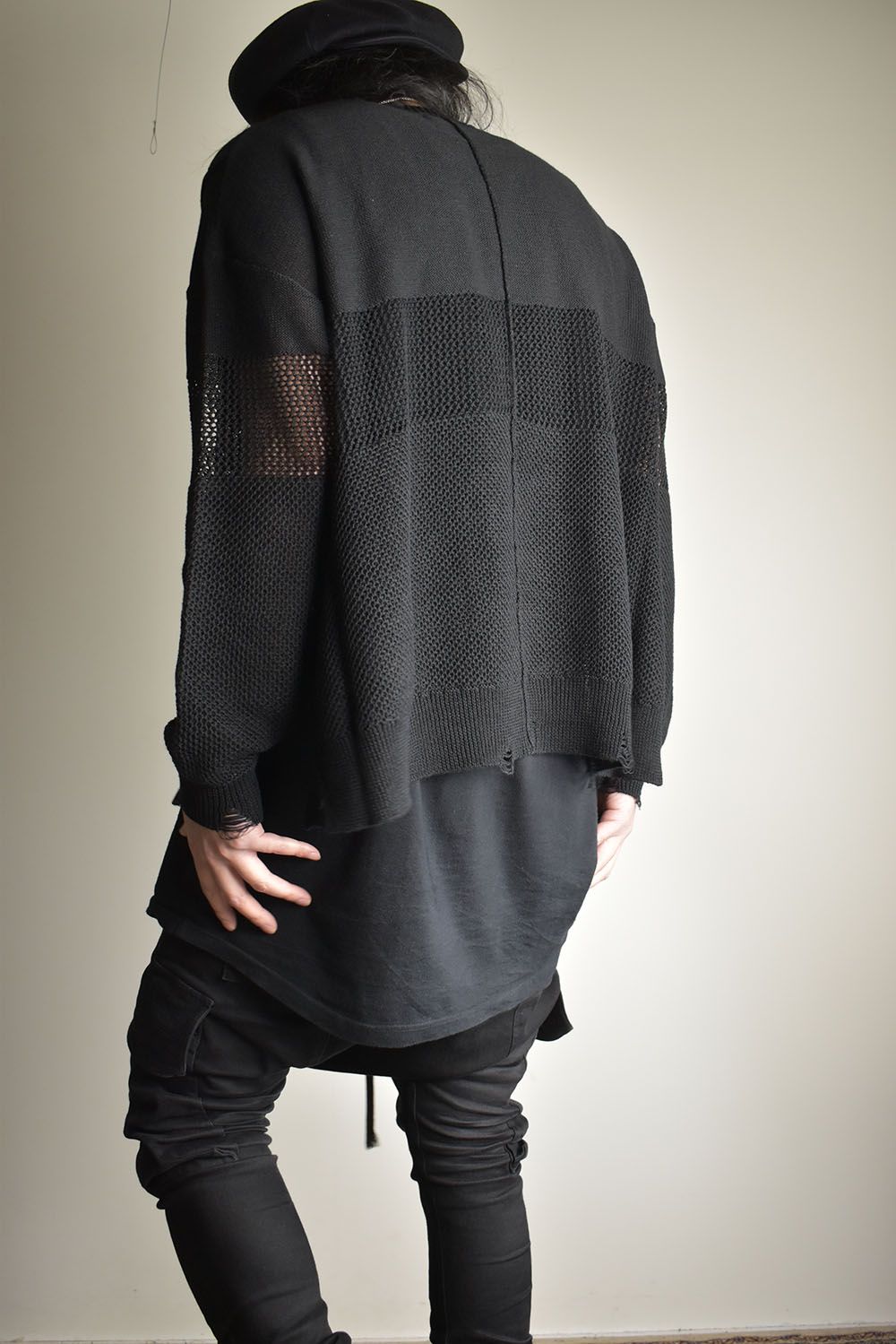 Crash Summer Knit"Black" / クラッシュサマーニット"ブラック"