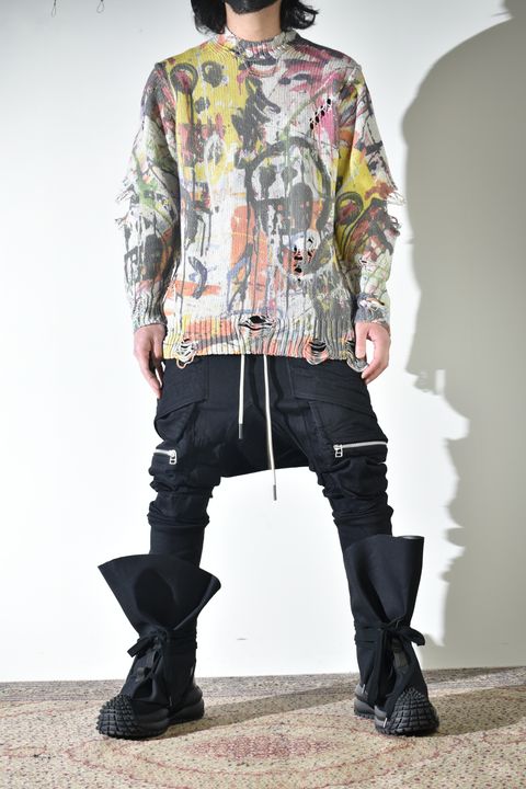 サルエルスキニーも合うサックブーツ