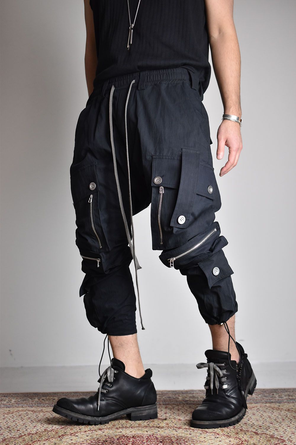 Cargo Long Pants"Black"/ カーゴロングパンツ"ブラック"