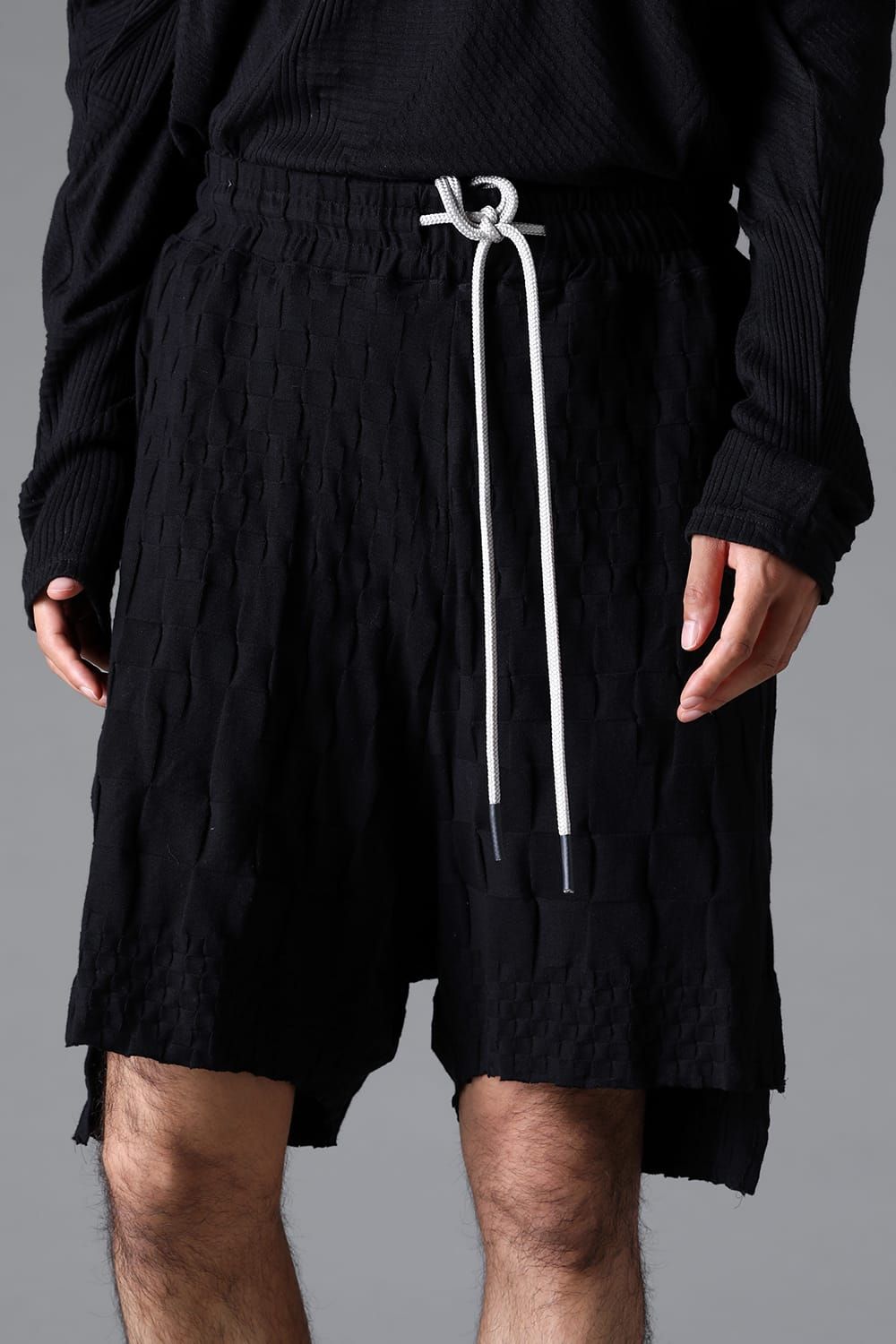 《2026SS先行予約》Gradient Plaid Pattern Shorts"Black / Cream" / グラデーションチェックパターンショーツ"ブラック/クリーム"