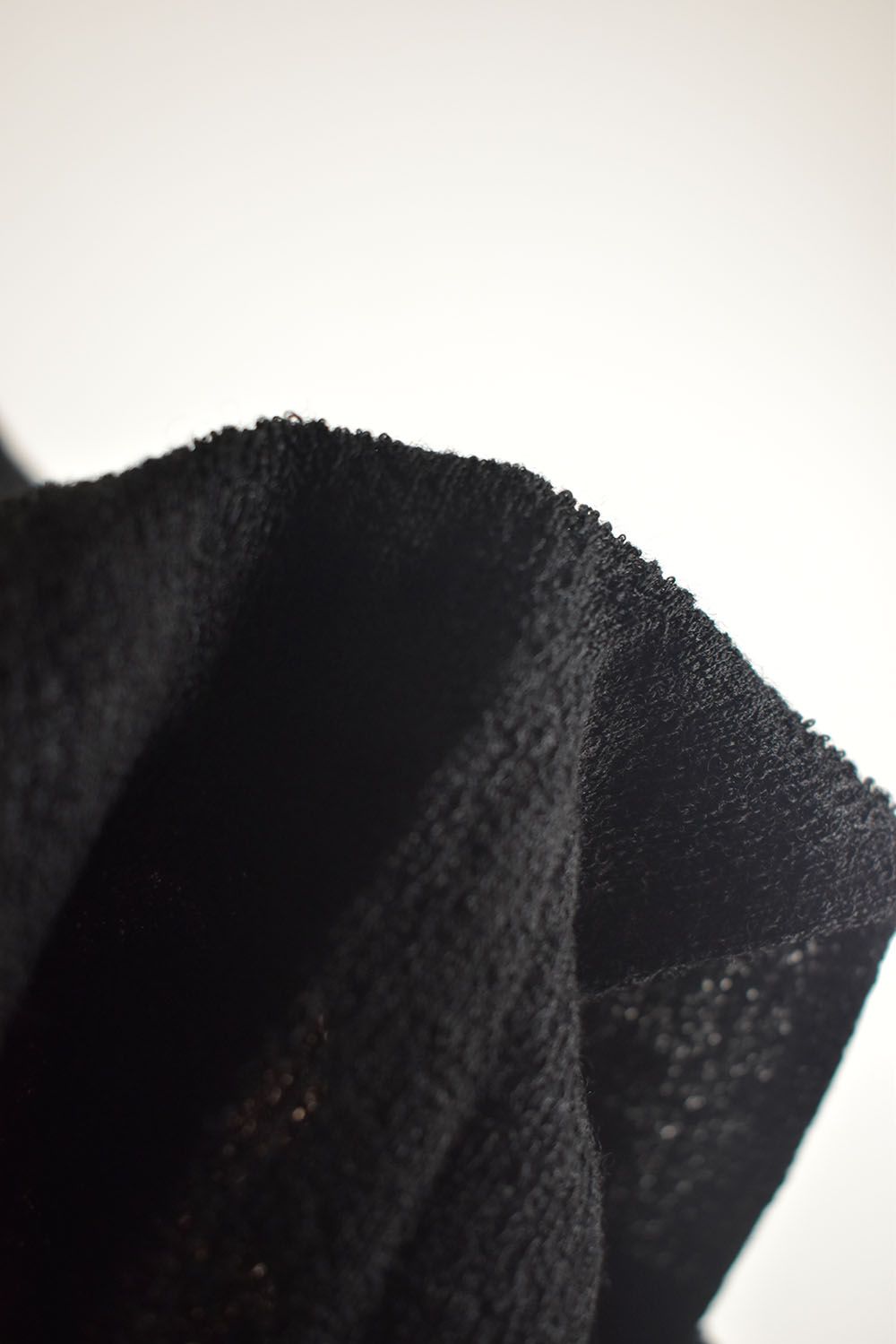 Layered Crew Neck Top"Black" / レイヤードクルーネックトップ"ブラック"
