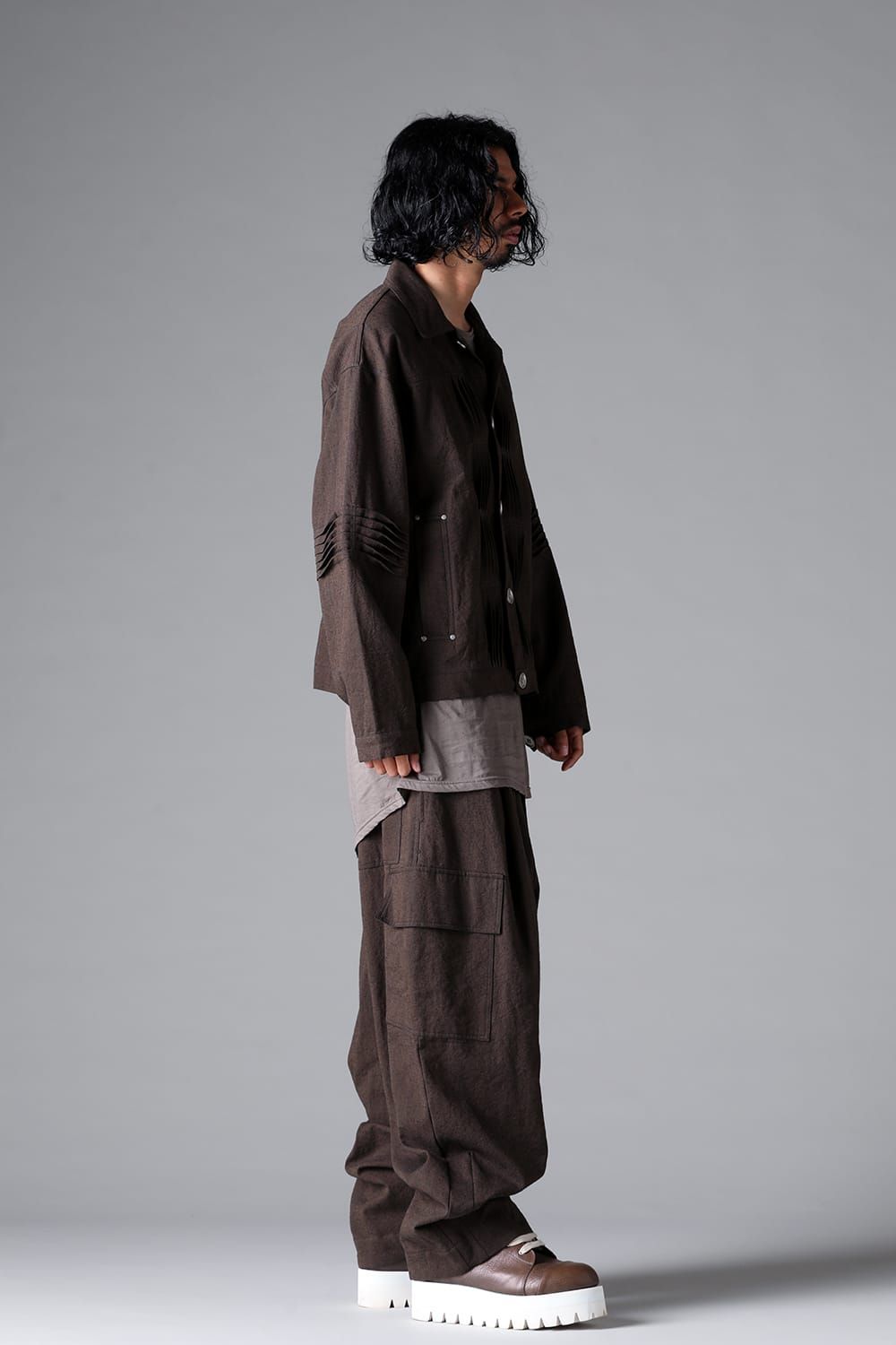 《2026SS先行予約》Tuck Wide Pants"Macassar" / タックワイドパンツ"マカサー"
