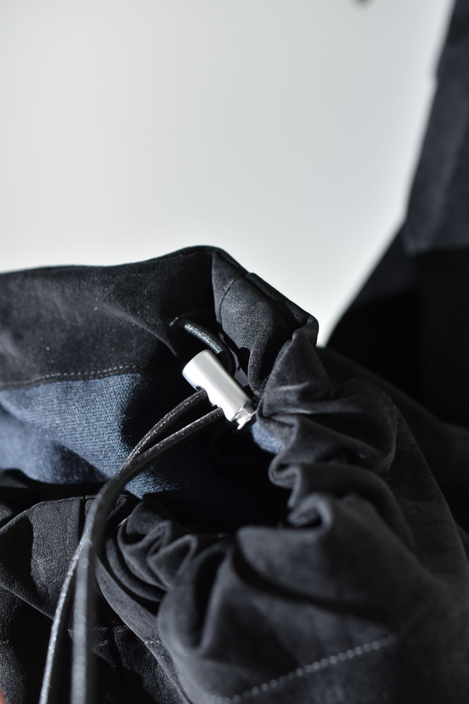 Vegan Suede Leather Cargo Pants"Black" / ヴィーガンスウェードレザーカーゴパンツ "ブラック"