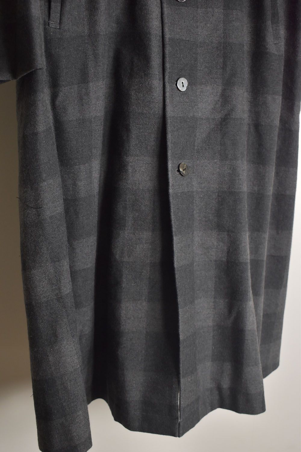 Mao Collar Long Coat"Grey" / マオカラーロングコート"グレー"