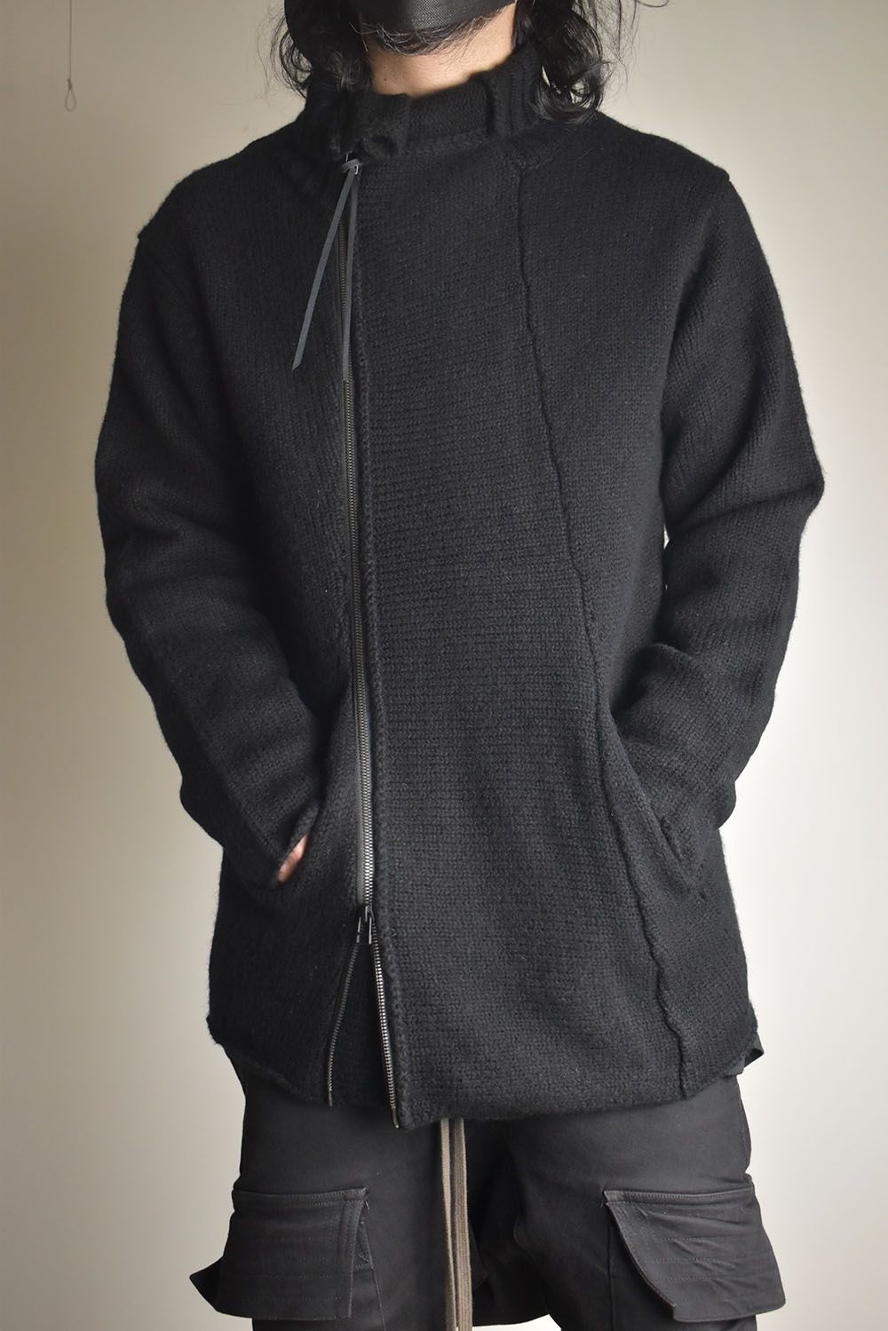 Riders Knit"Black" / ライダースニット"ブラック"