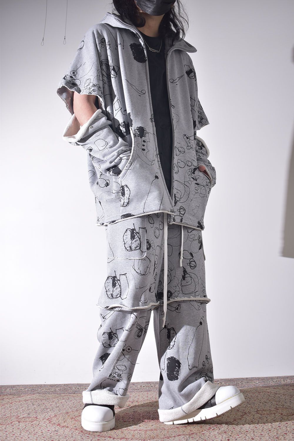 春夏のラフなスウェット