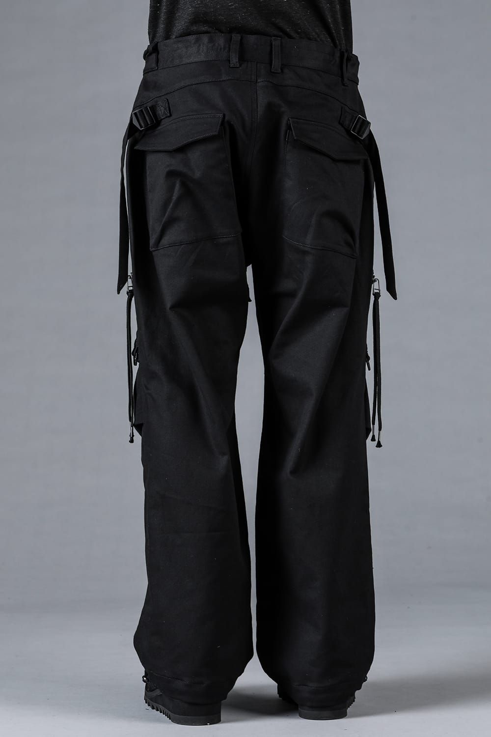 Jersey-like Denim Work Baggy Pants “Black" / ジャージーライクデニムワークバギーパンツ"ブラック"