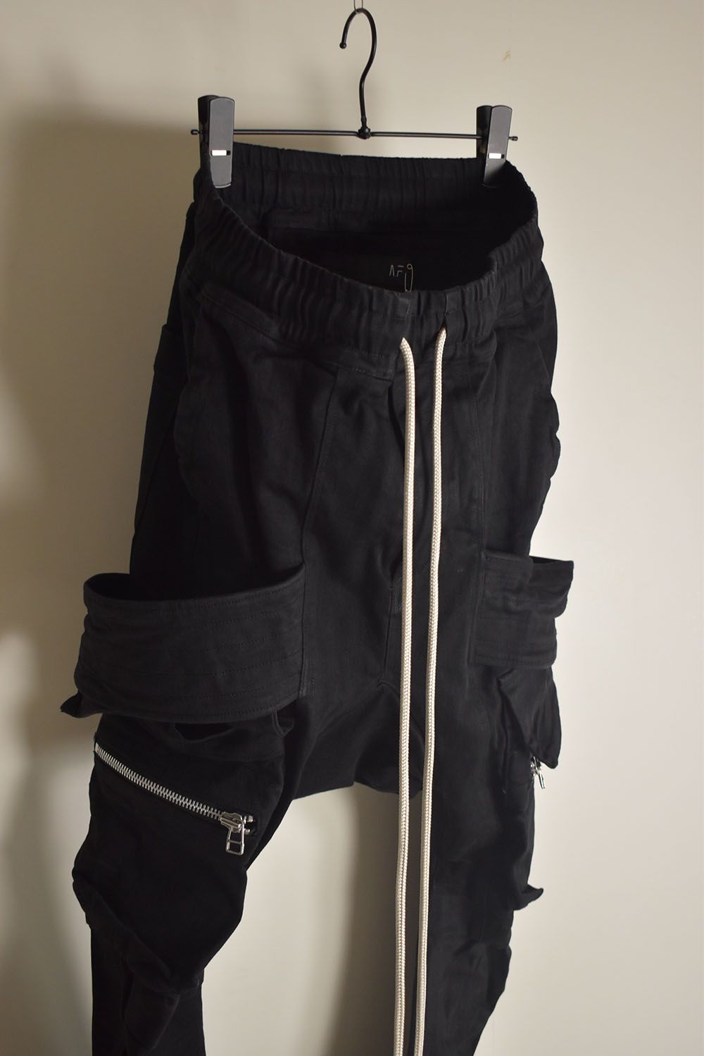 Denim  Cargo Sarouel Skinny"Black"/デニムカーゴサルエルスキニー"ブラック"