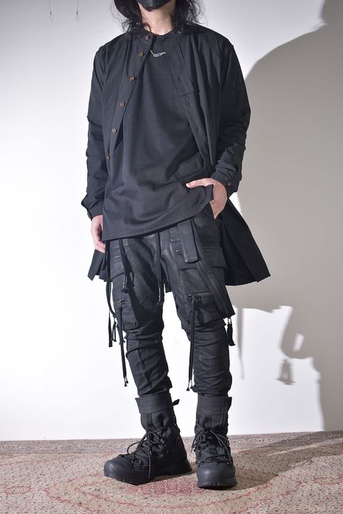 冬のニットジャケットスタイル