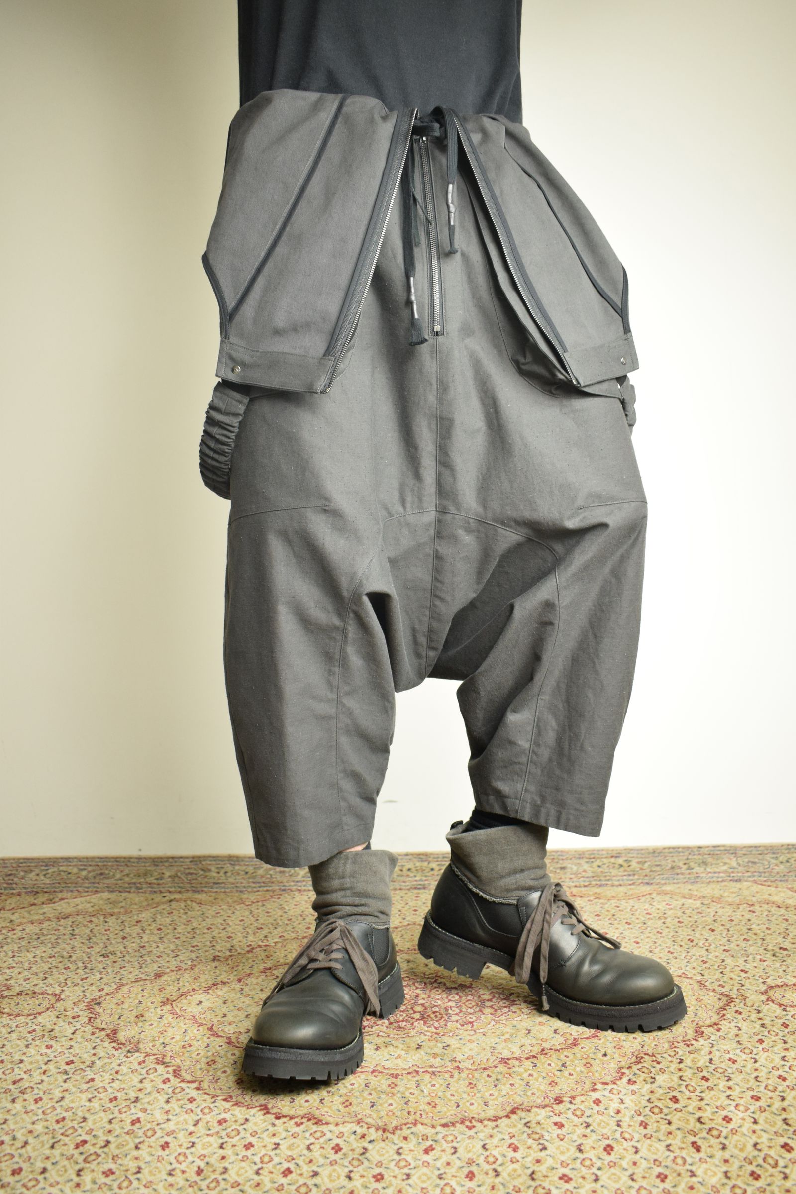 Deep Crotch Over All"Charcoal" / ディープクロッチオーバーオール"チャコール"