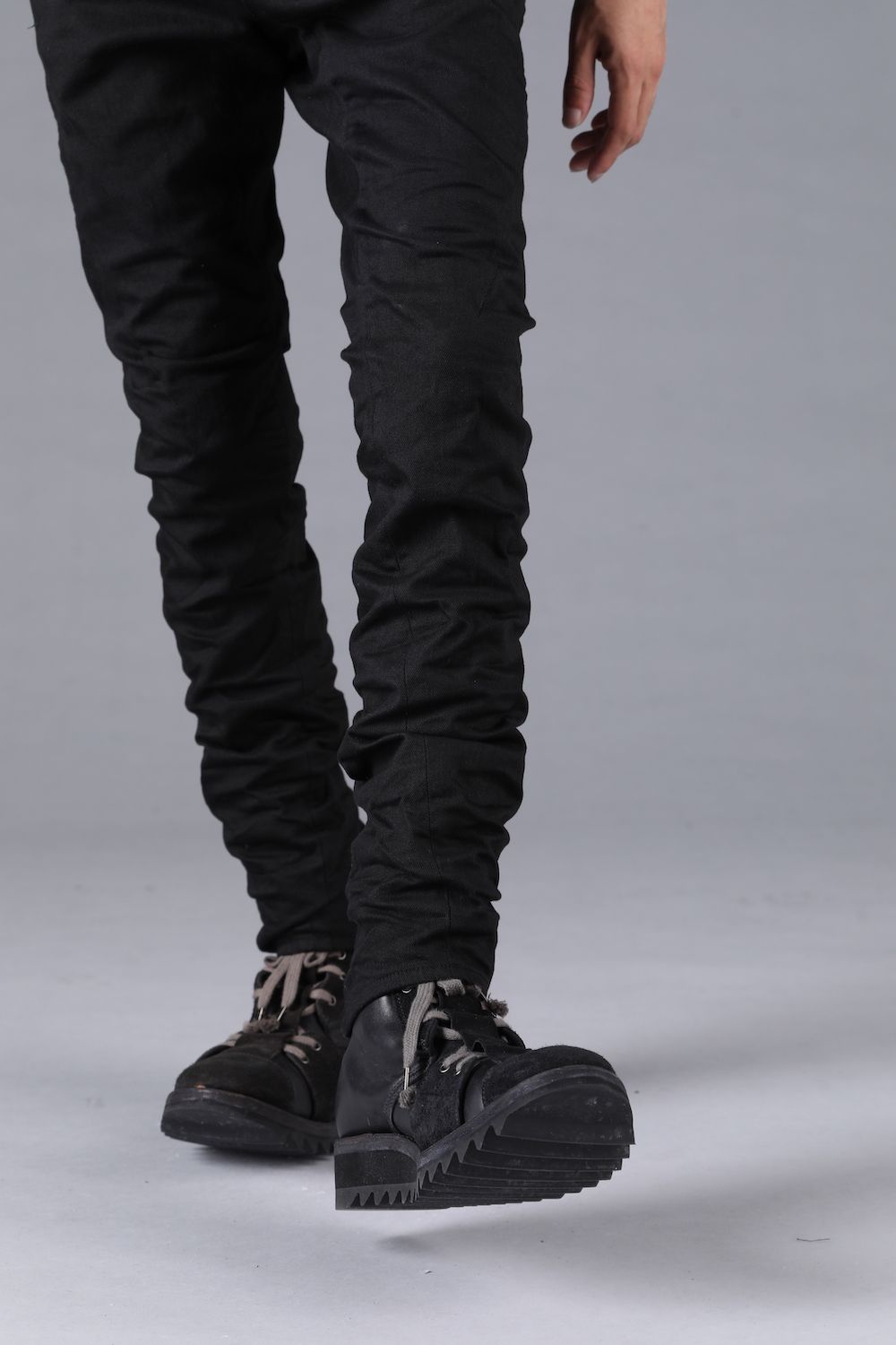 Stretch Denim Straight Slim Pants"Black" / ストレッチデニムストレートスリムパンツ"ブラック"