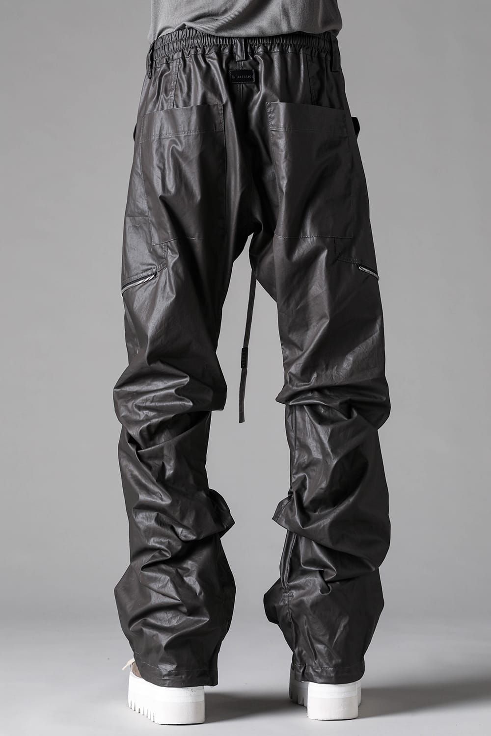 《2027SS先行予約》Side Zip Tuck Baggy Pants"Black / Khaki" / サイドジップタックバギーパンツ"ブラック / カーキ"