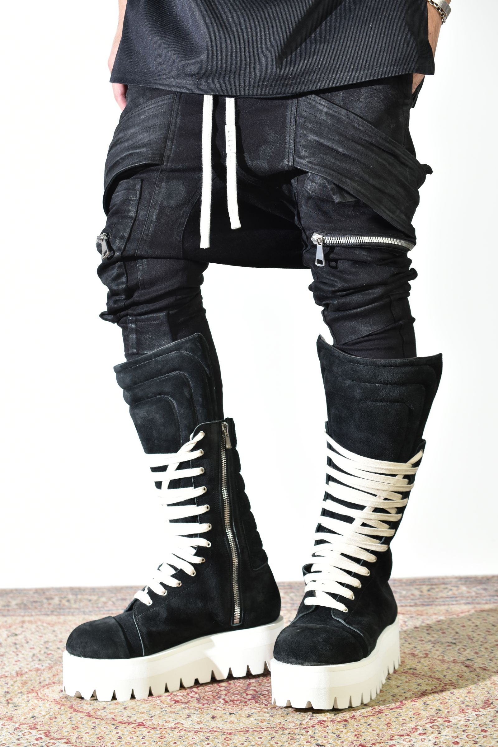 Torqe High Boots"Black × White" / トルクハイブーツ"ブラック×ホワイト"