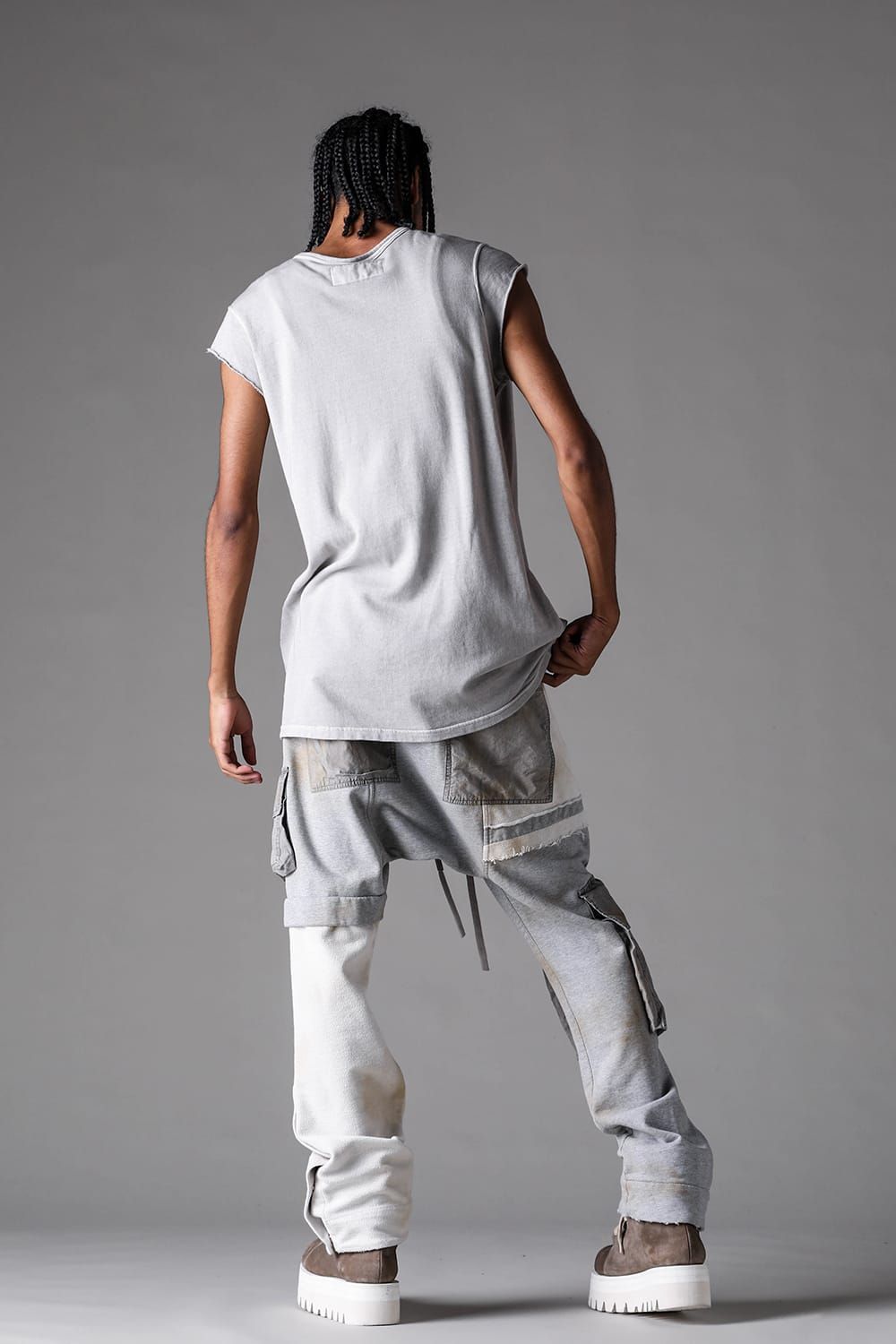 《2027SS先行予約》Sumi Dyed Tank Top"L.Grey / Grey / D.Grey" / 墨染タンクトップ"ライトグレー / グレー /ダークグレー"
