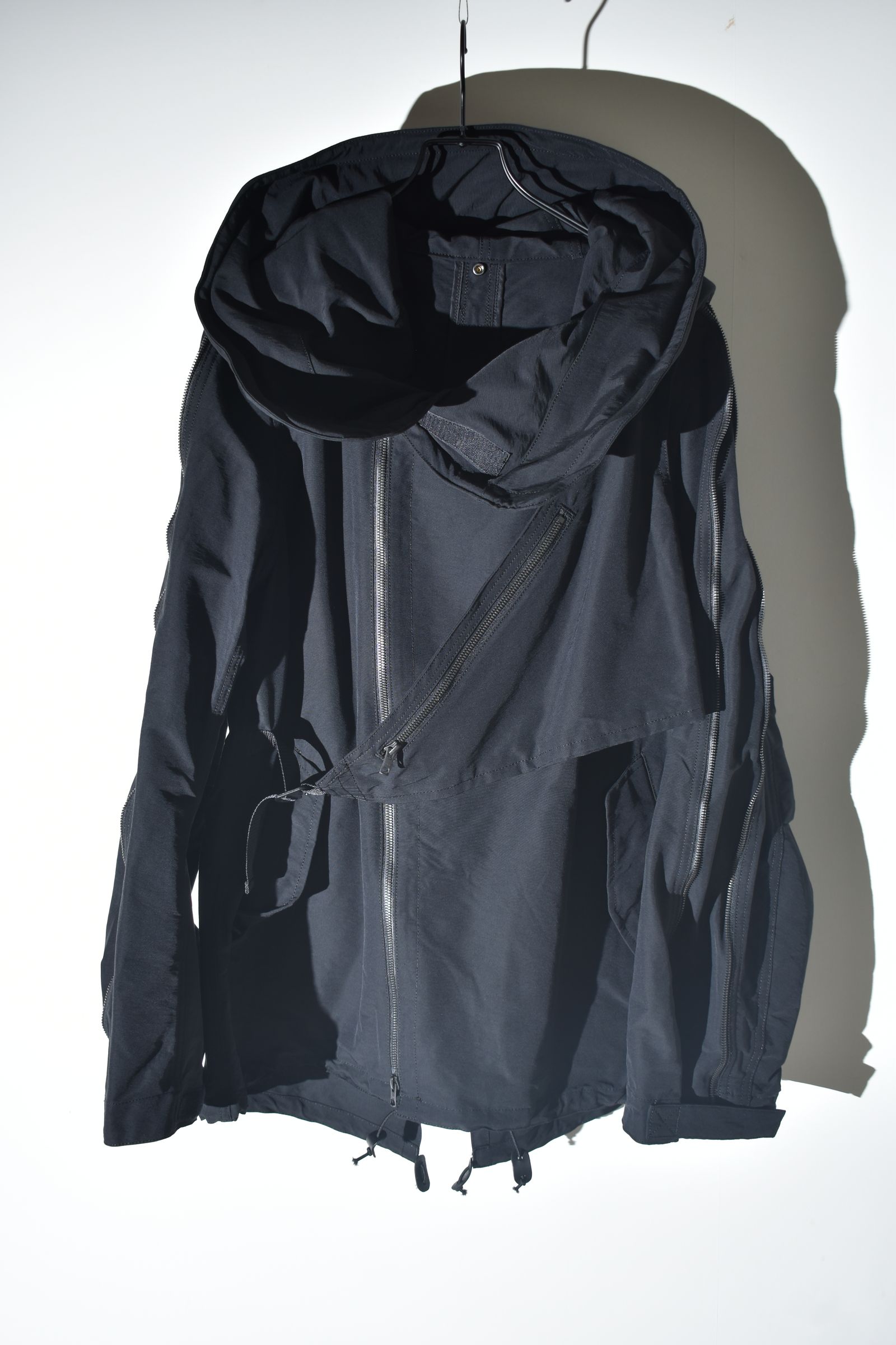Multi Zip Short Mods Coat"Black" / マルチジップショートモッズコート"ブラック"