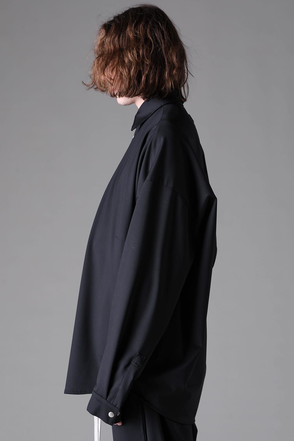 《2026AW先行予約》Technical Nylon Cocoon Shirts"Black" / テクニカルナイロンコクーンシャツ"ブラック"