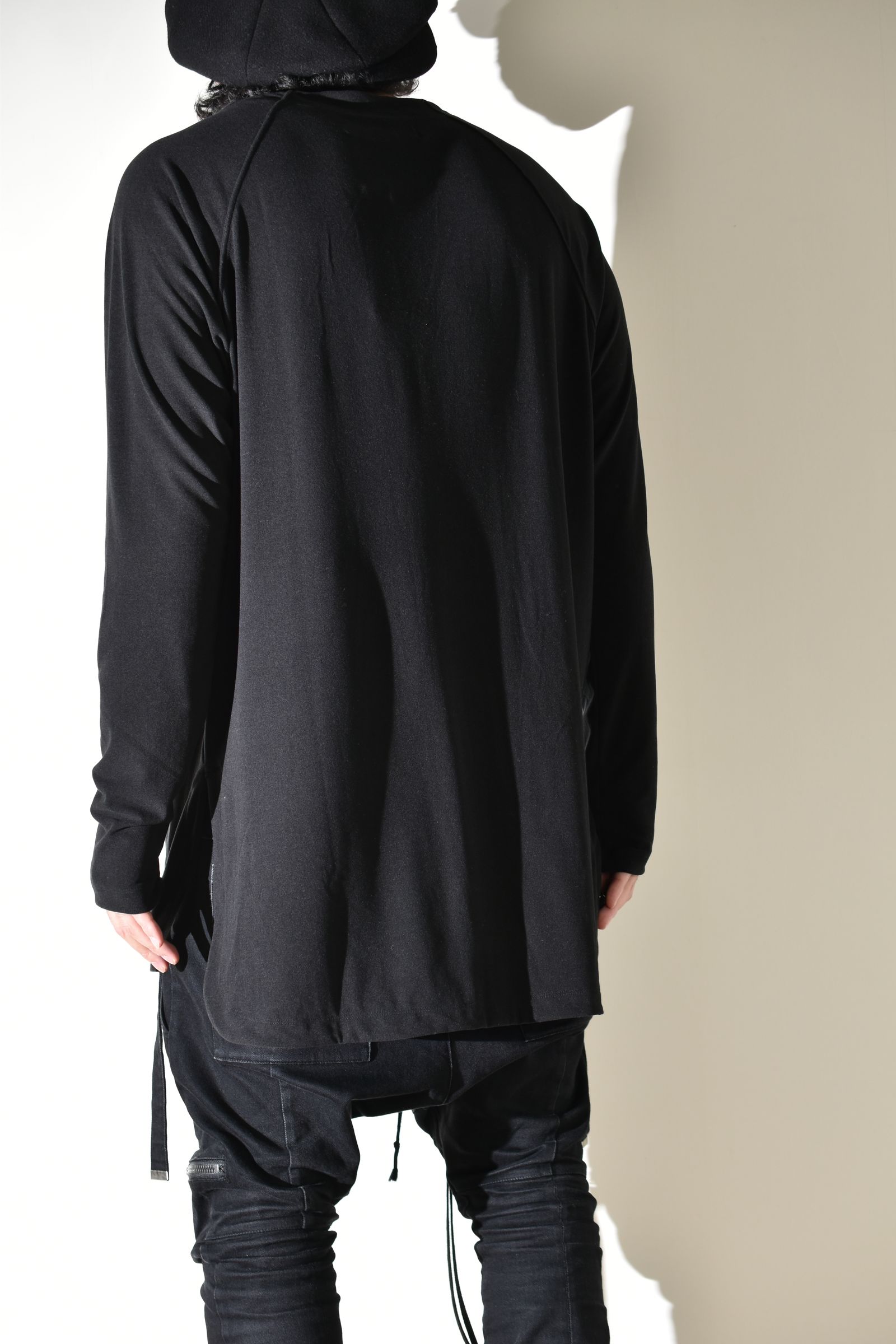 Loose Neck Premier Long Sleeve Tee"Black" /  ルーズネックプレミアロングスリーブTee"ブラック"