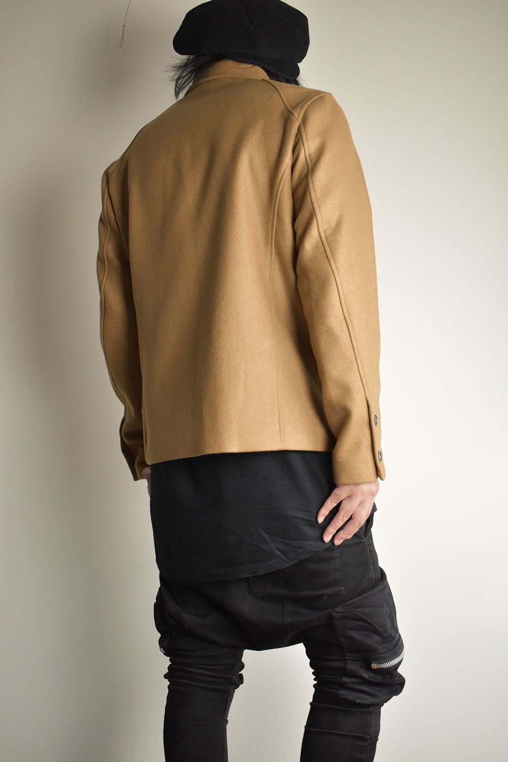 Wool Cashmere Work Jacket"Camel" / ウールカシミアワークジャケット"キャメル"