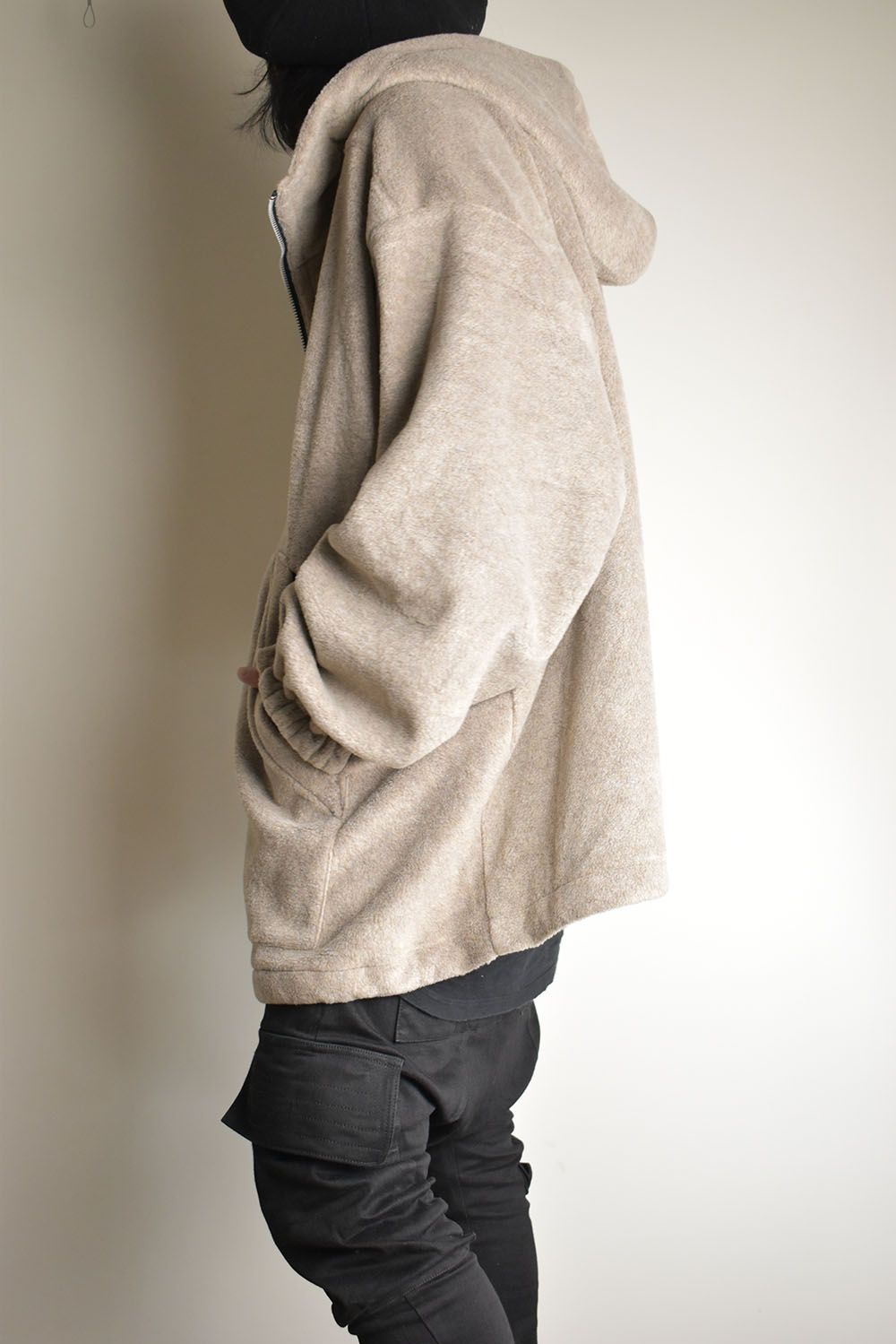 Fleece Hoodie"Beige" / フリースフーディ"ベージュ/"