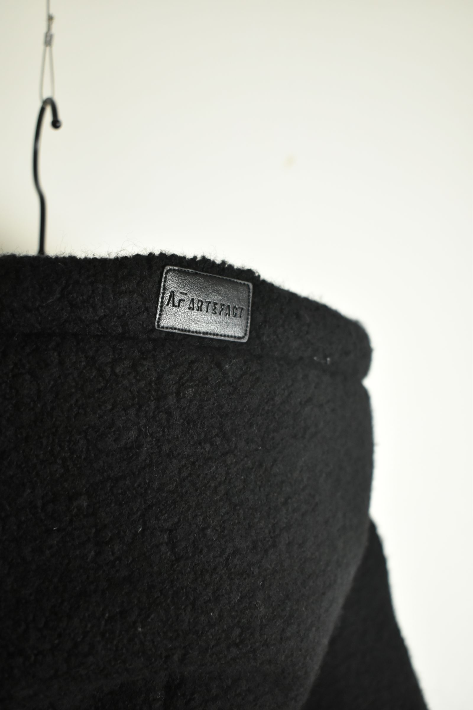 《2026AW先行予約》Sheep Pile Knit Padded Hoodie"Black / Khaki" / シープパイルニットパデッドフーディ"ブラック / カーキ"