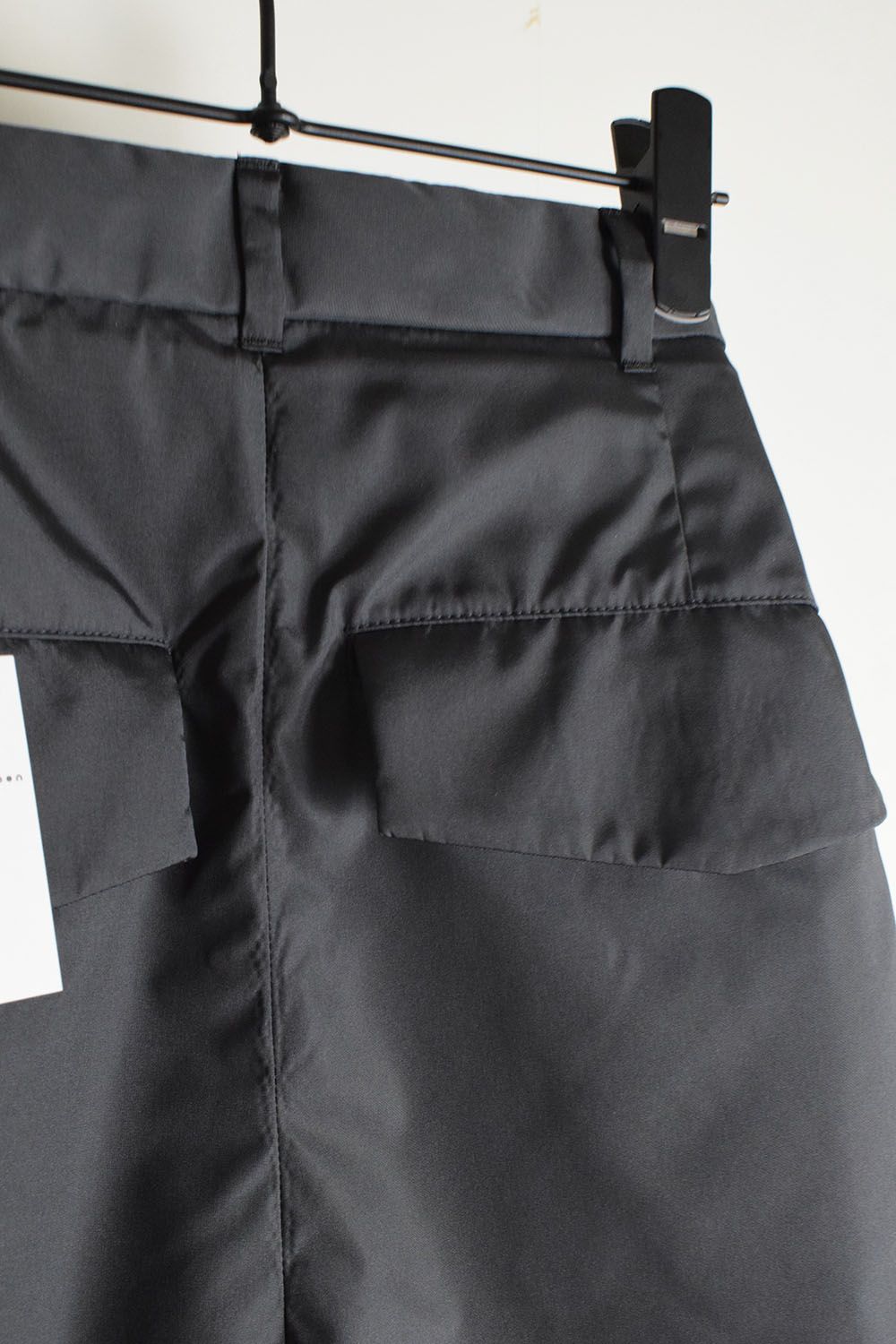 Shingle Flap Baggy Trousers "Charcoal" / シンフラップバギートラウザー"チャコール"