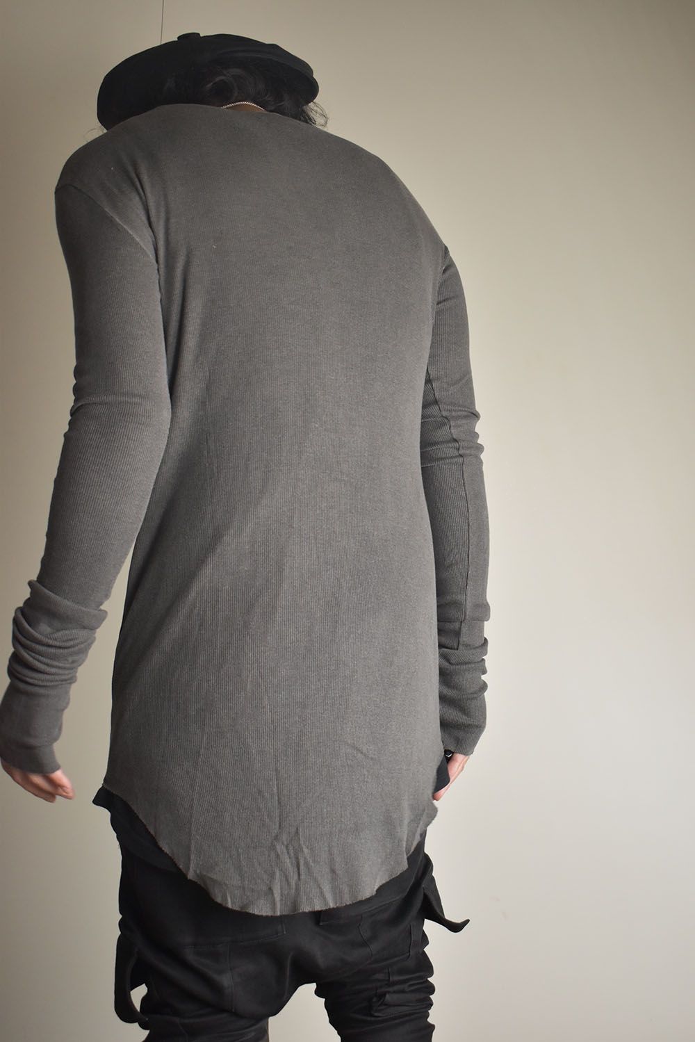 Modal x Cotton Rib Long Sleeve Tee "Dust" / モダール×コットンリブロンブスリーブTシャツ"ダスト"