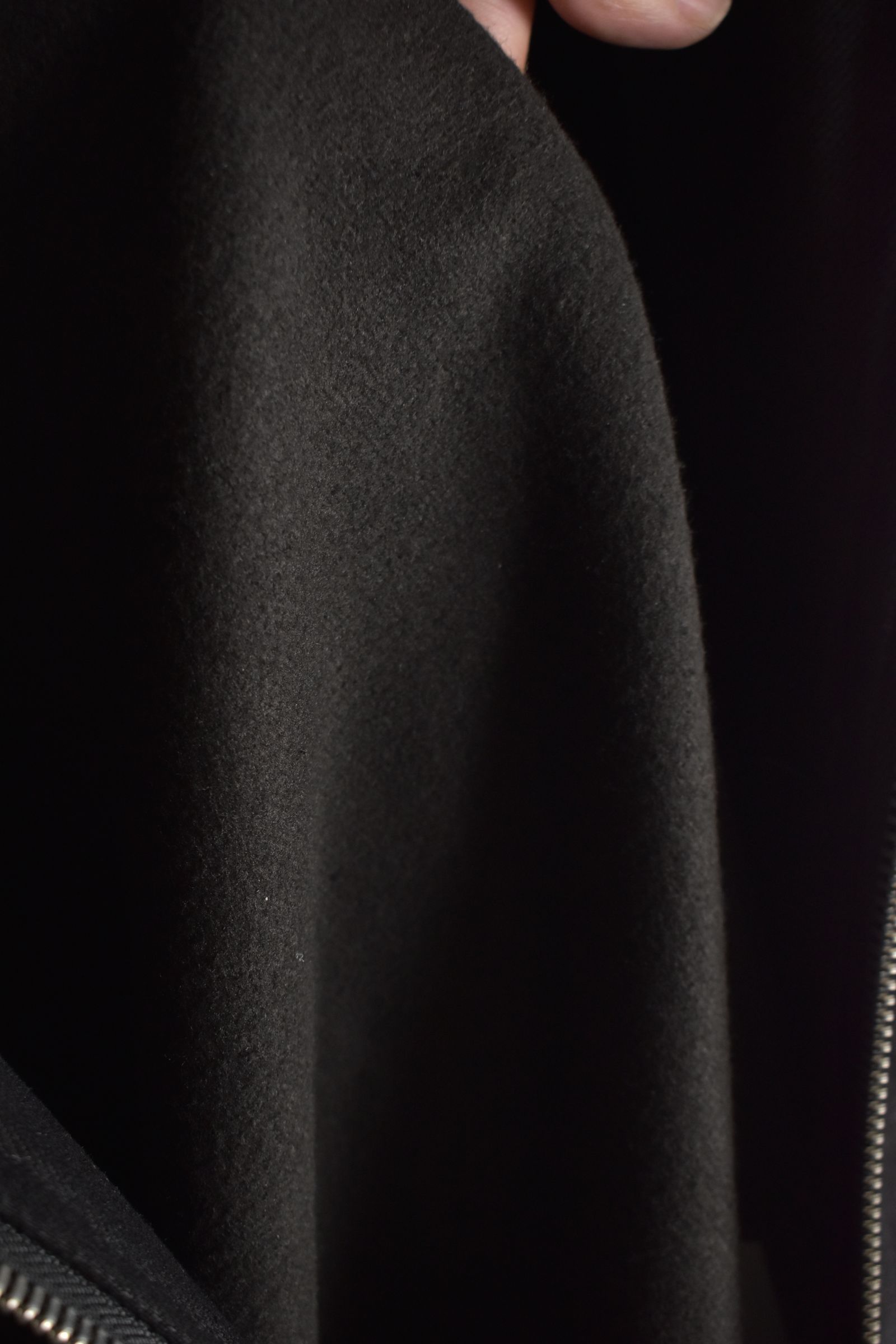 Bonding  Hoodie Denim Blouson"Black" / ボンディングフーデッドデニムブルゾン"ブラック"