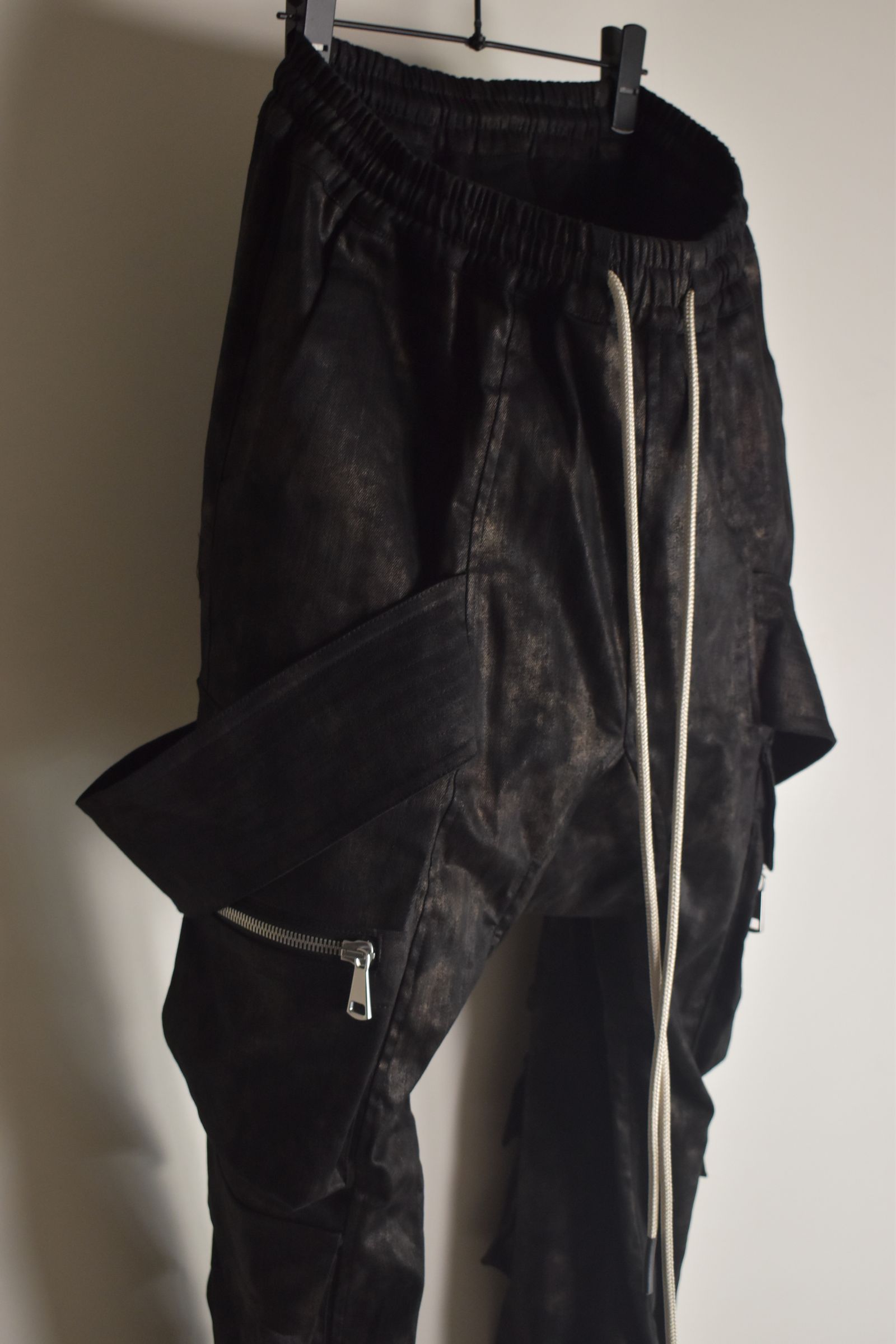 Metal Steam Camouflage Belt Cargo Jogger"Black × Brown" / メタルスチームカモフラージュ ベルトカーゴジョガー"ブラック×ブラウン"