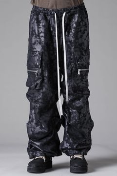《2026AW先行予約》Sweat Cargo Tuck Wide Pants"Black / L.Grey" / スウェットカーゴタックワイドパンツ"ブラック/ライトグレー"