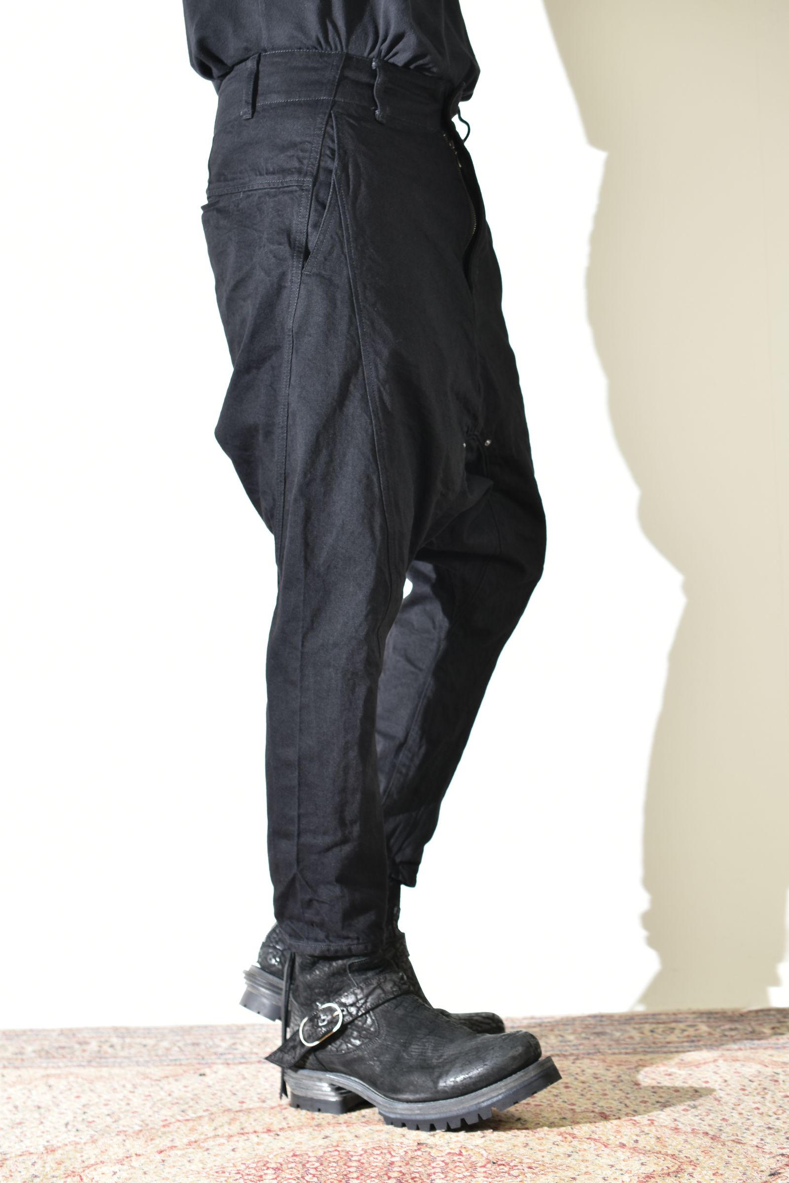 Sarrouel Denim Pants "Black" / サルエルデニムパンツ "ブラック"