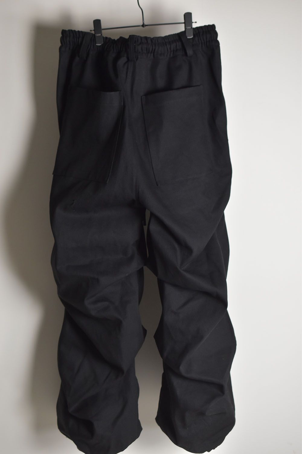 《2025AW先行予約》Denim Tuck Wide Pants"Black/Navy"/デニムタックワイドパンツ"ブラック/ネイビー"