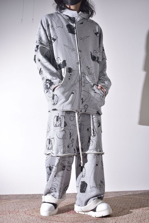 春夏のラフなスウェット