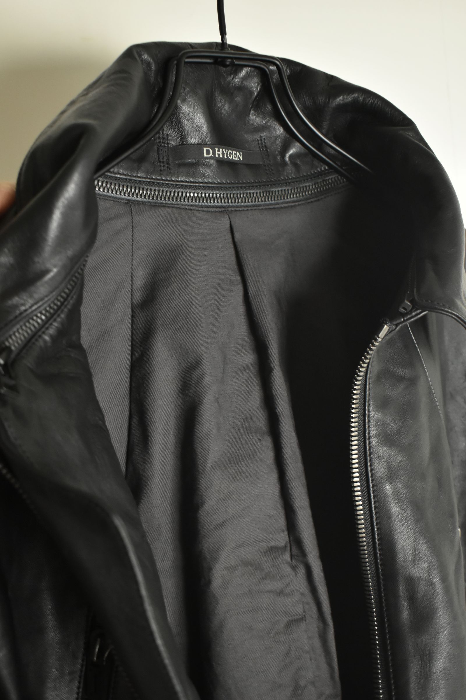 Horse Leather Collar Detachable Jacket"Black" / ホースレザーカラーデタッチャブルジャケット"ブラック"