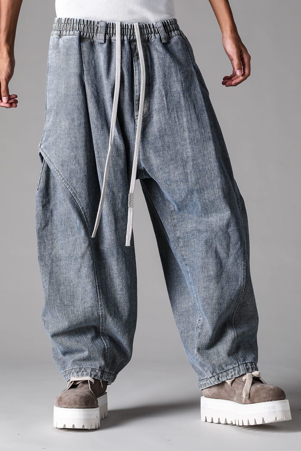 《2027SS先行予約》Side Tuck Tapared Pants"Blue" / サイドタックテーパードパンツ"ブルー"