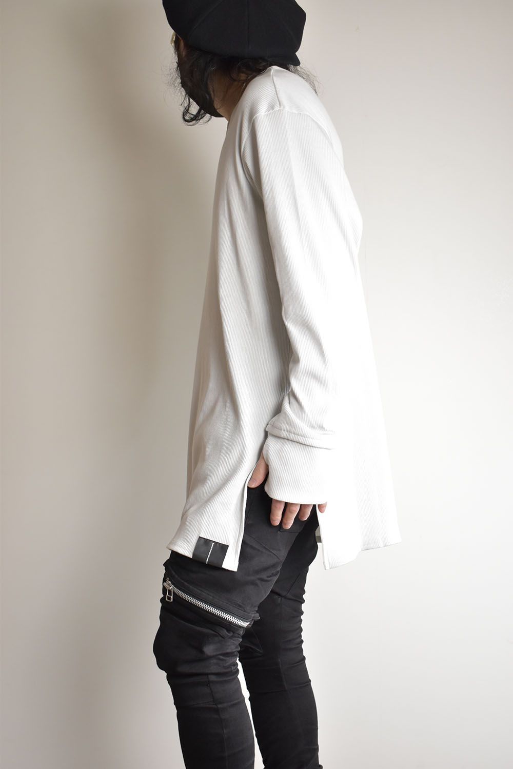 Base Layer Round Neck"Off White"/ベースレイヤーラウンドネック"オフホワイト"