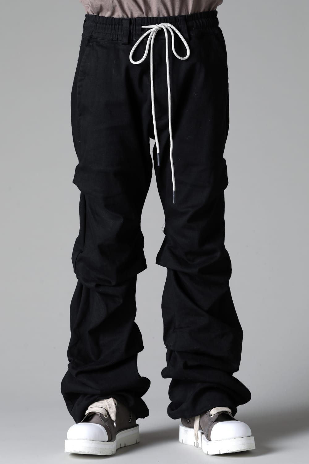 《2025AW先行予約》Boots Cut Tuck Pants"Black" / ブーツカットタックパンツ"ブラック"