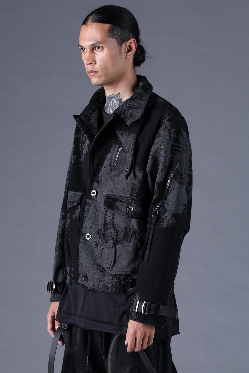 《2027SS先行予約分》Brushed-Coated Work Jacket"Black" / ブラッシュコーティングワークジャケット"ブラック"