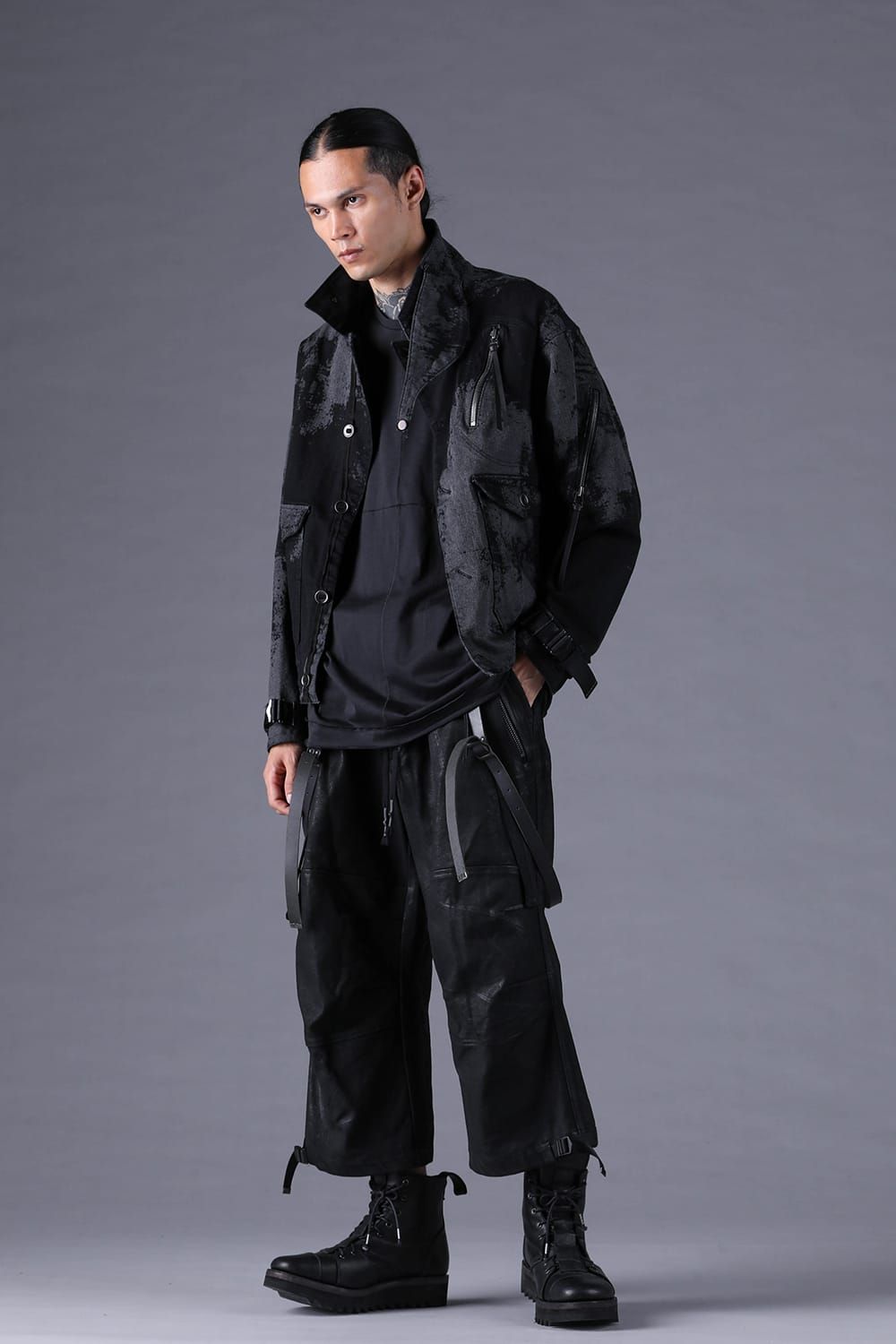 《2027SS先行予約分》Brushed-Coated Work Jacket"Black" / ブラッシュコーティングワークジャケット"ブラック"