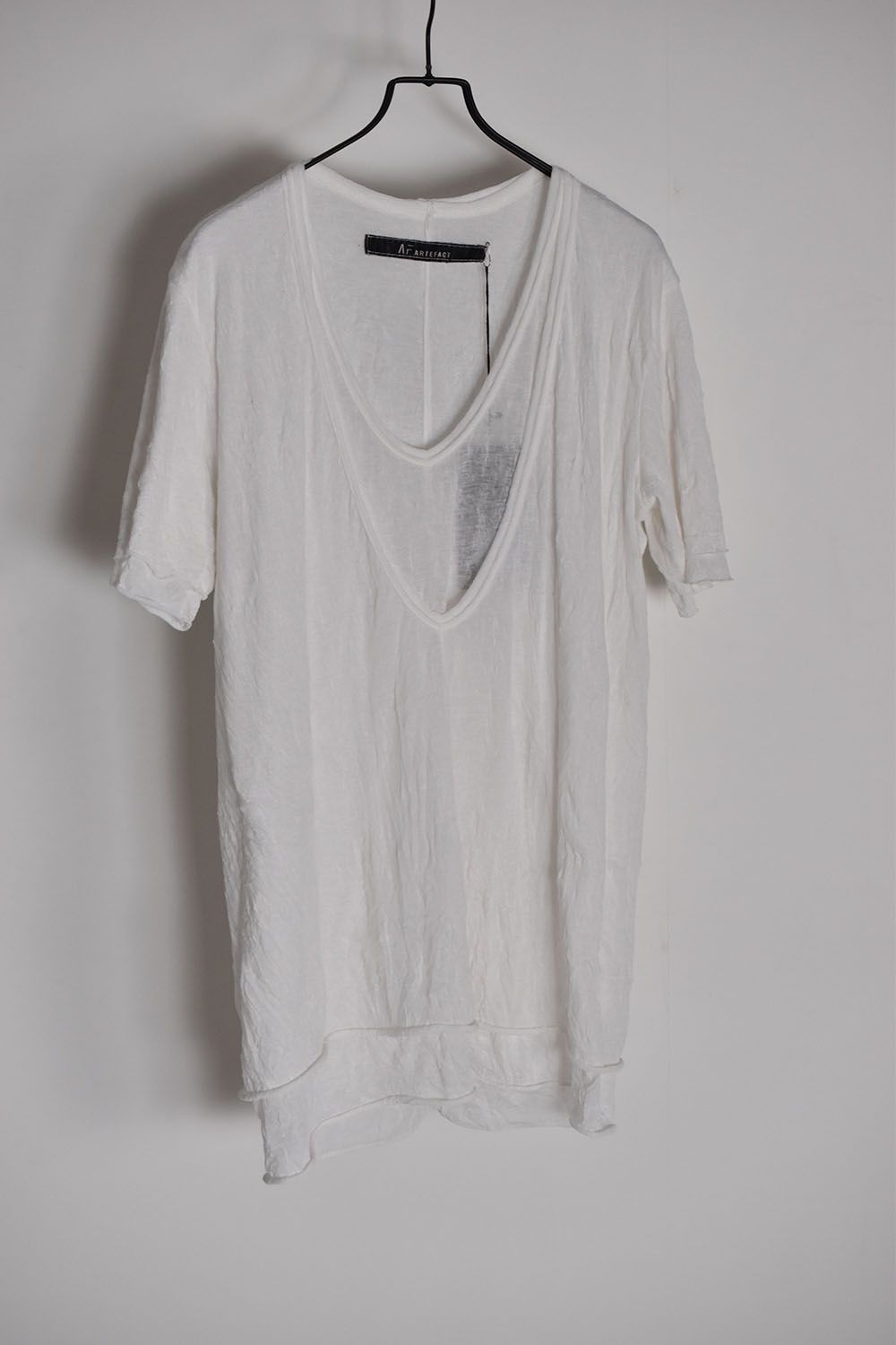 《2026SS先行予約》Gauze Washer Layerd V-Neck Tee"BK×WH/IV×GYBG×GY/BK×BK/WH×WH"/ガーゼワッシャーレイヤードVネックTee"
