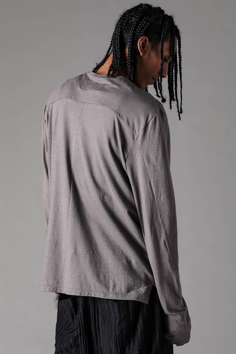 《2027SS先行予約》Henley Neck Long Sleeve "Black / Ivory / Greige / Ice Blue / Pale Shell" / ヘンリーネックロングスリーブ"ブラック/アイボリー/グレージュ/アイスブルー/ペイルシェル"