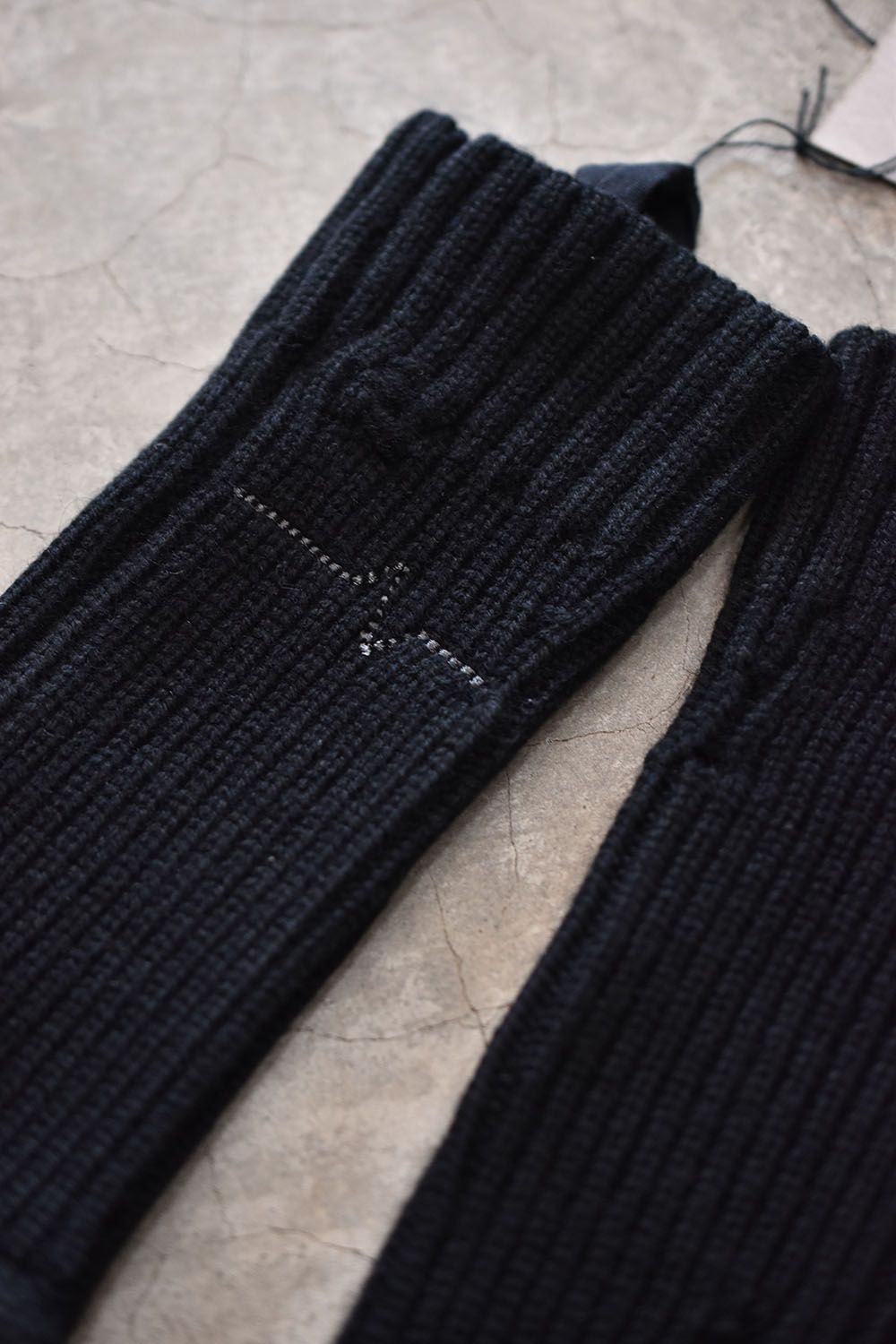 Damage Knit Arm Warmers"Black"/ダメージニットアームウォーマー"ブラック"