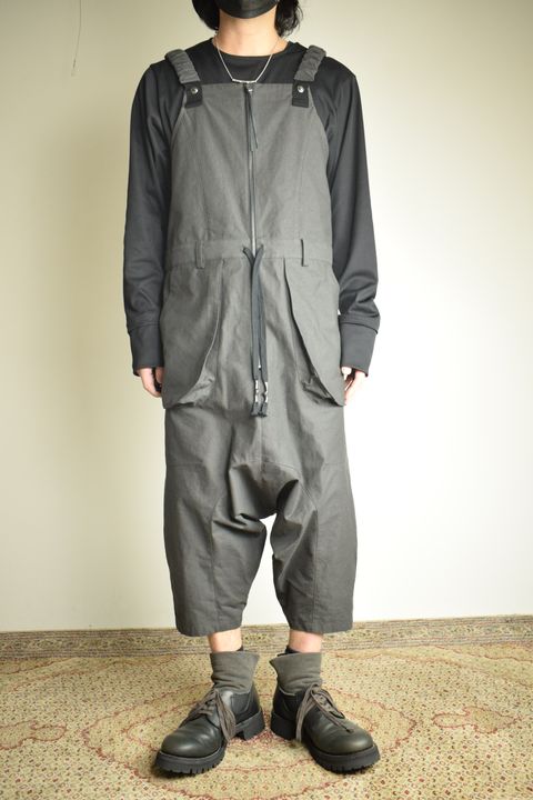 Deep Crotch Over All"Charcoal" / ディープクロッチオーバーオール"チャコール"